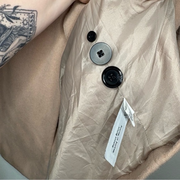 Madewell Wool Mohair Blend Cocoon Coat in Blush Tan Size 12 - Picture 7 of 12